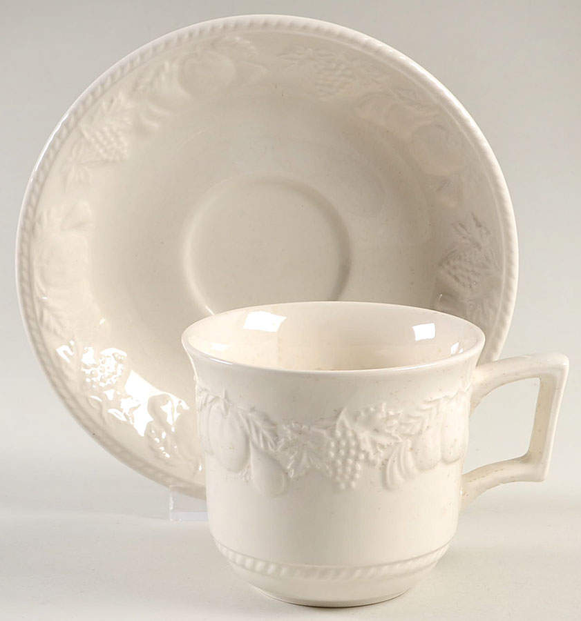 Devonshire Flat Cup & Saucer Set by International-1