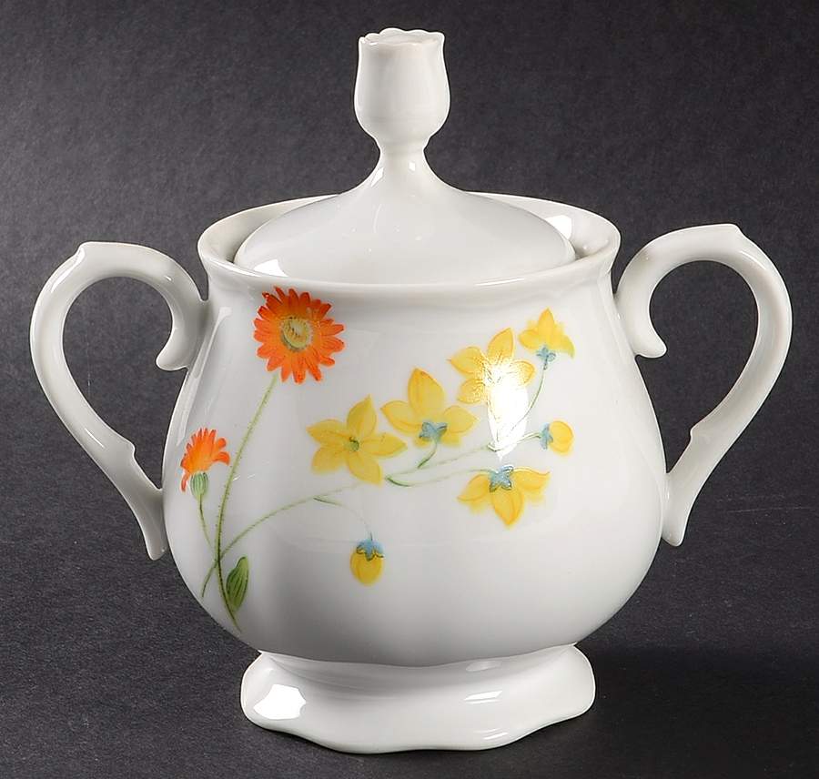 Early Morn Sugar Bowl & Lid by International-1