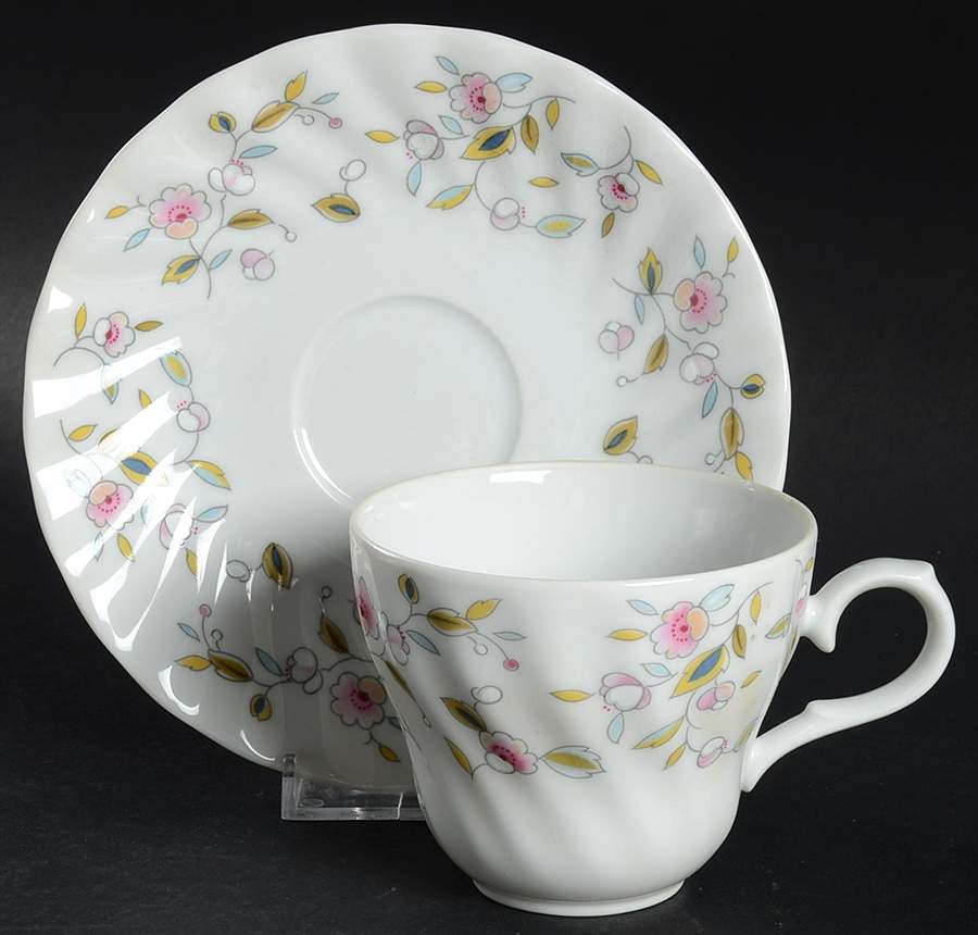 Eden Flat Cup & Saucer Set by International-1