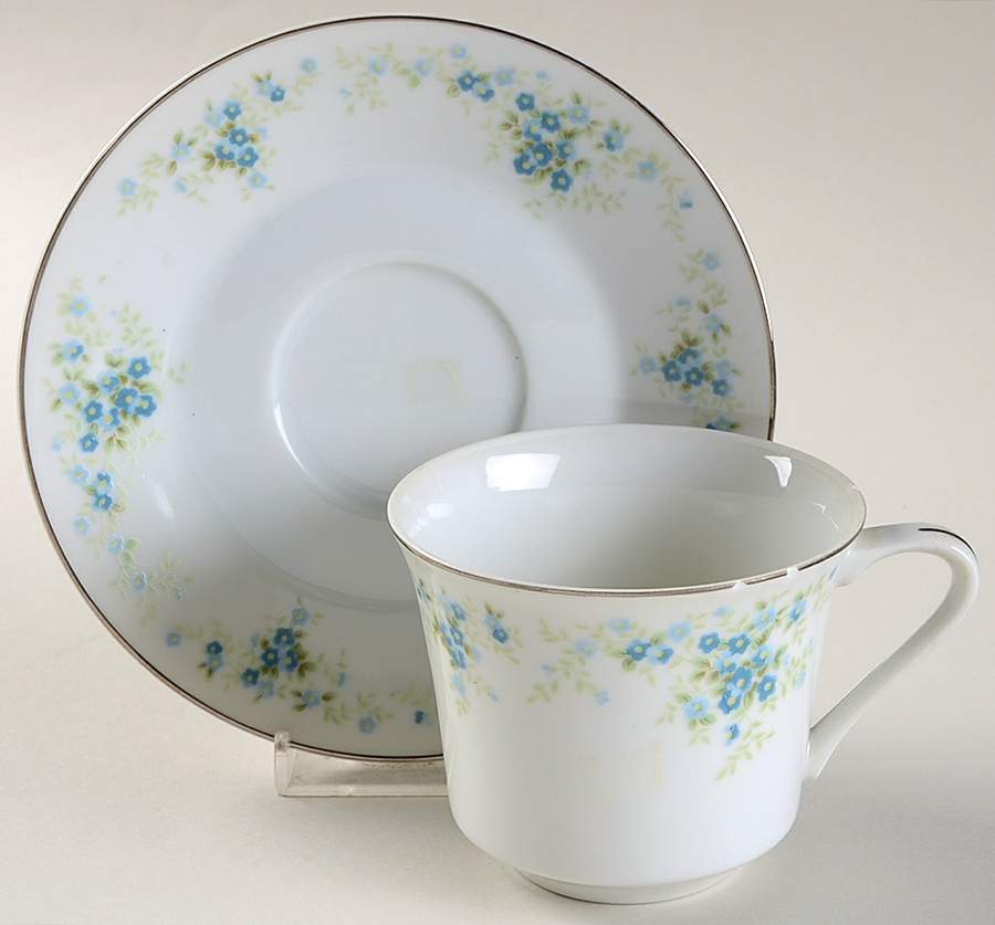 Enchantment Flat Cup & Saucer Set by International-1