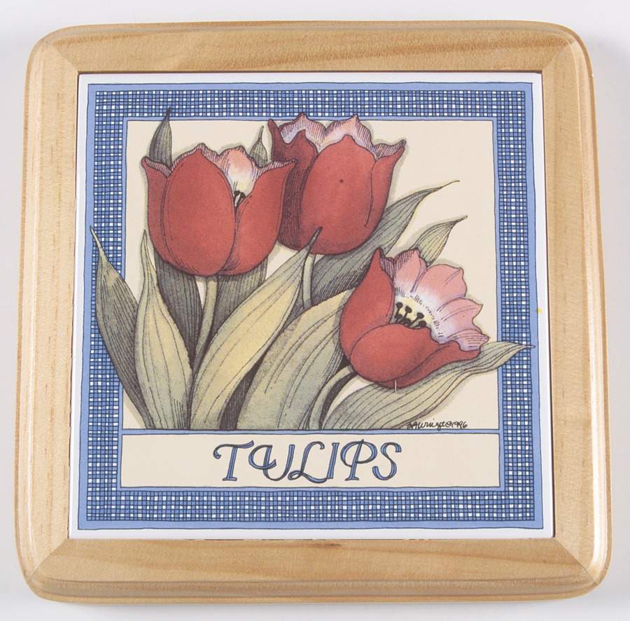 Farmhouse Blue Wood Frame Trivet by International-1