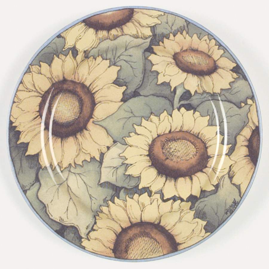 Farmhouse Blue Salad Plate by International-1