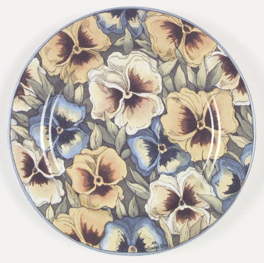 Farmhouse Blue Salad Plate by International-1