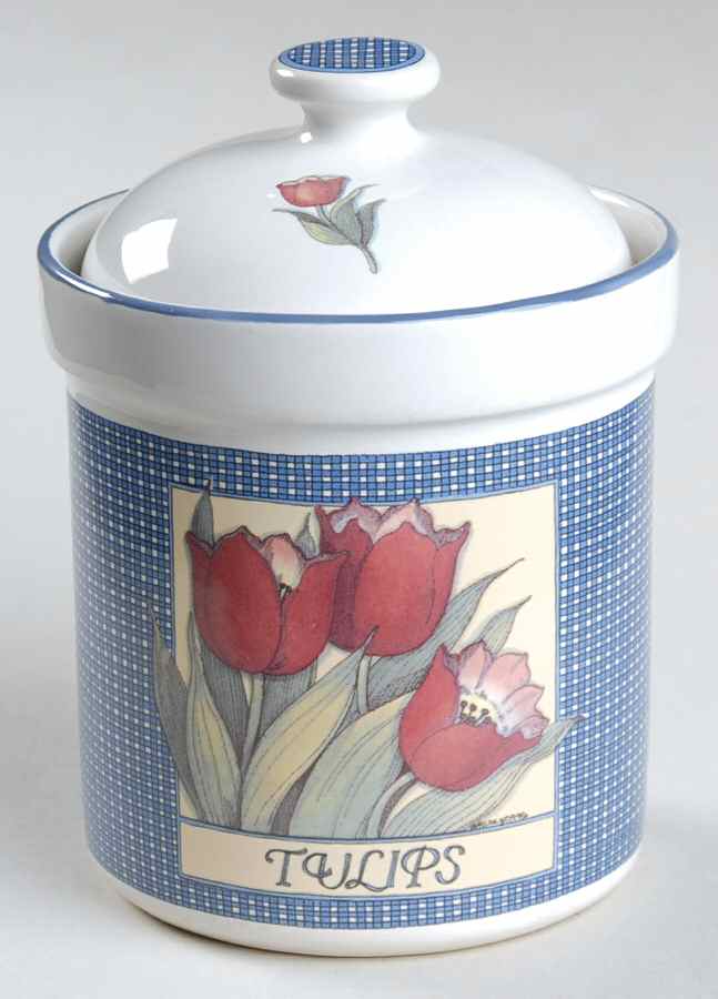 Farmhouse Blue Small Canister & Lid by International-1