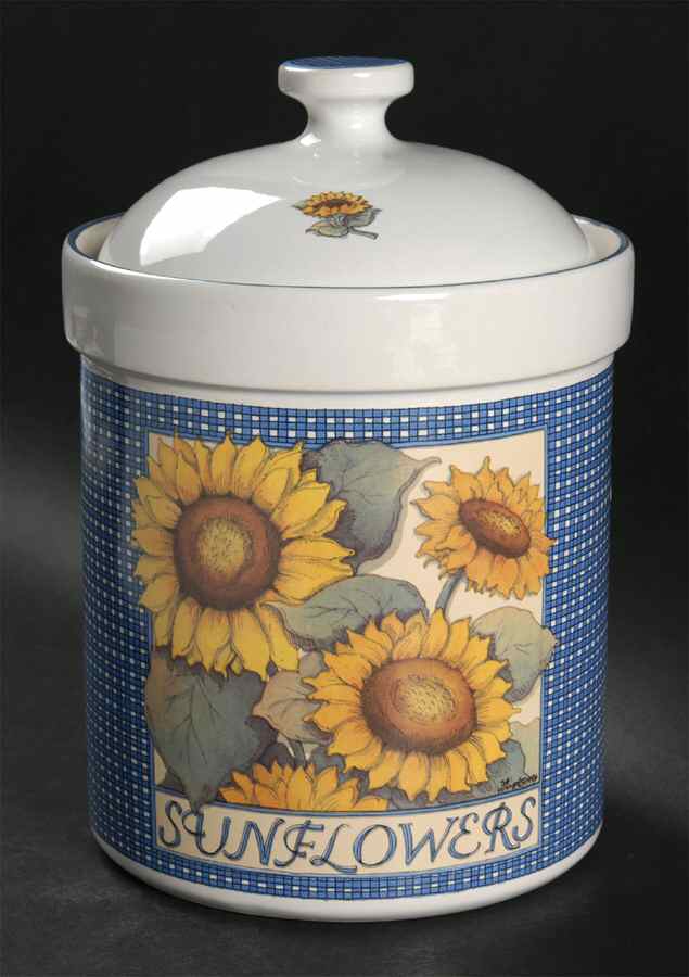 Farmhouse Blue Extra Large Canister & Lid by International-1