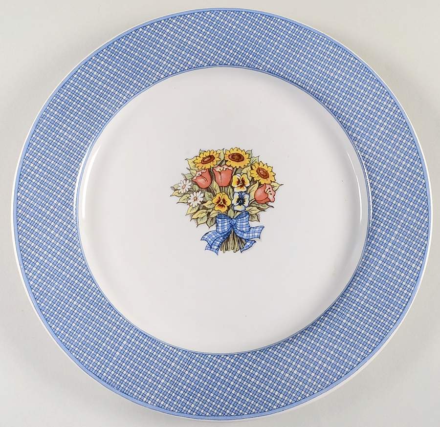 Farmhouse Blue 12" Chop Plate (Round Platter) by International-1