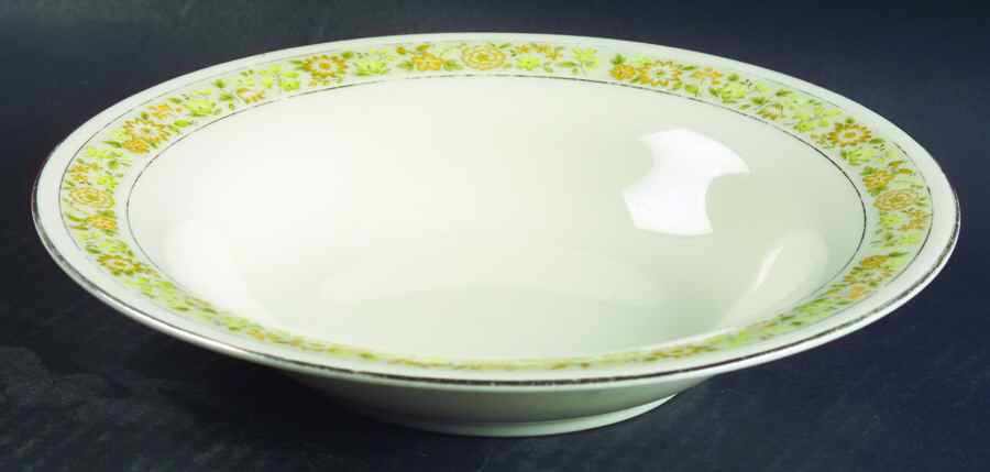 Flower Song Rim Soup Bowl by International-1