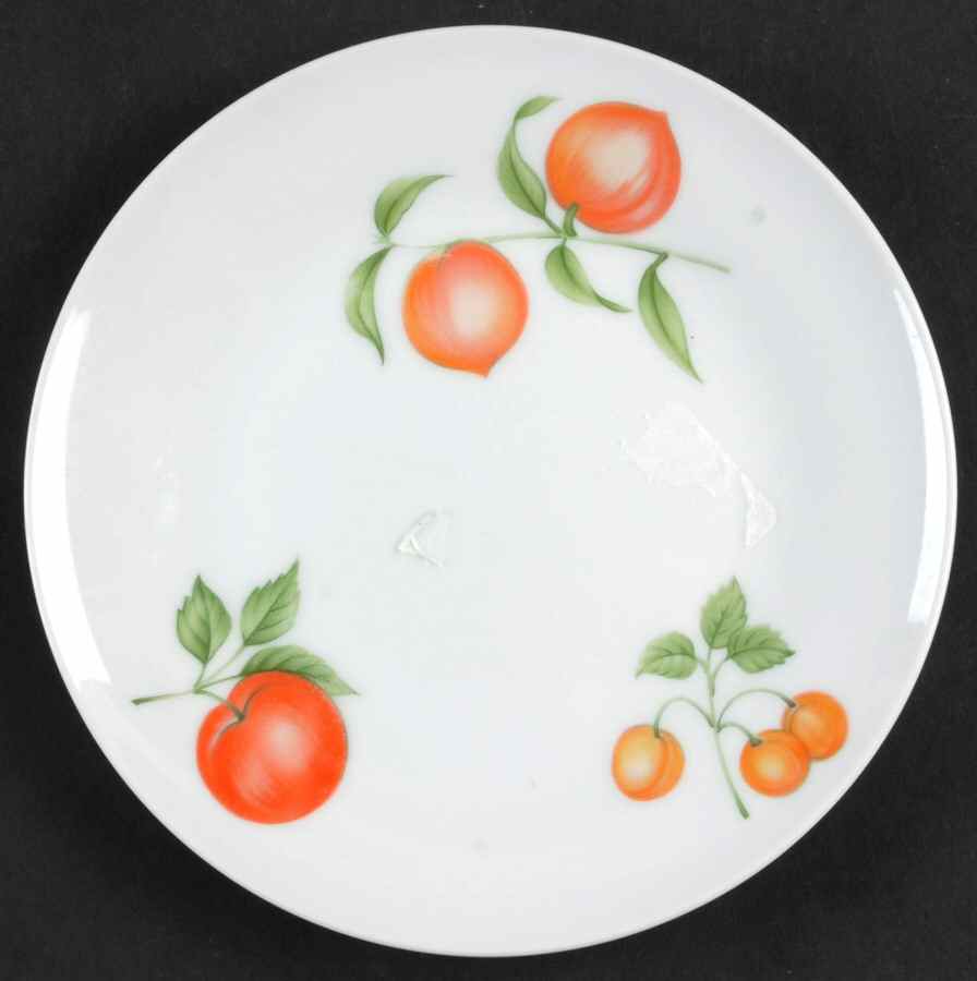 Fruit Cup Bread & Butter Plate by International-1