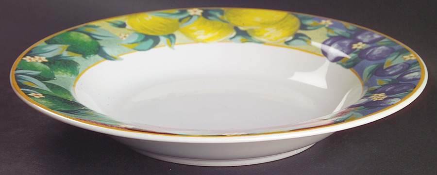 Fruit Sorbet Large Rim Soup Bowl by International-1