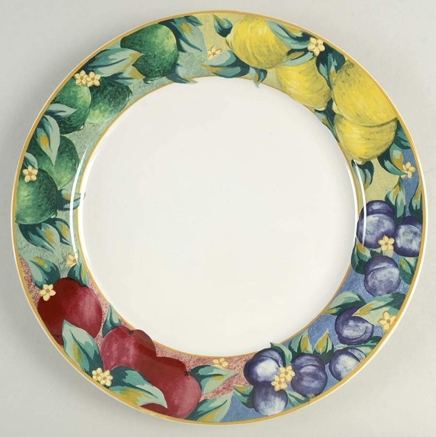 Fruit Sorbet 12" Chop Plate (Round Platter) by International-1