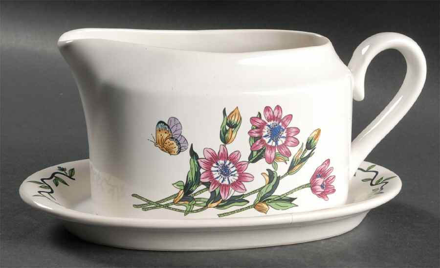 Garden Path Gravy Boat & Underplate by International-1