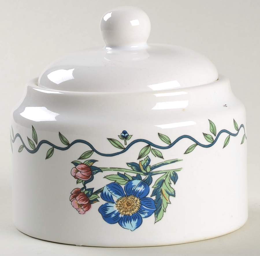 Garden Path Sugar Bowl & Lid by International-1