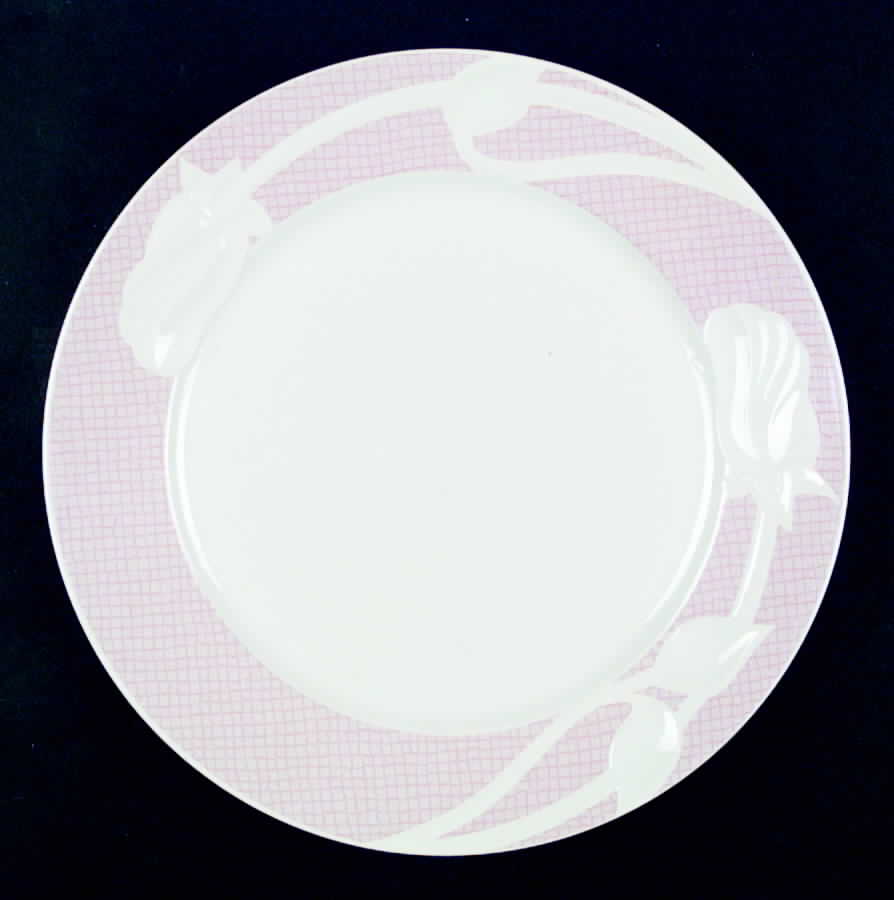 Gingham Rose Rose Dinner Plate by International-1