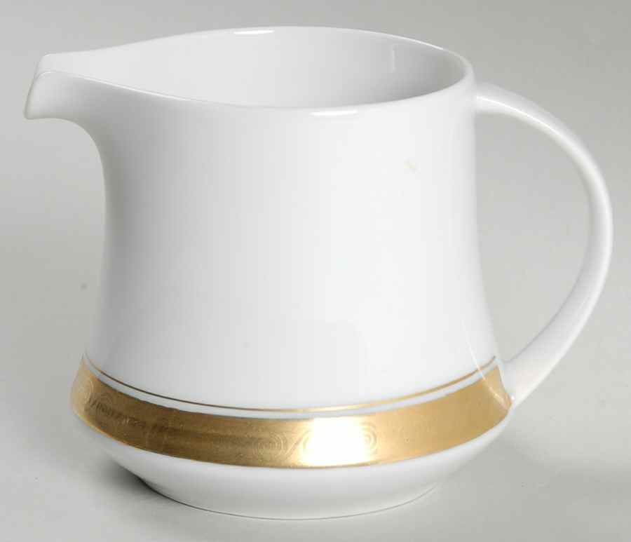 Golden Elegance White Creamer by International-1