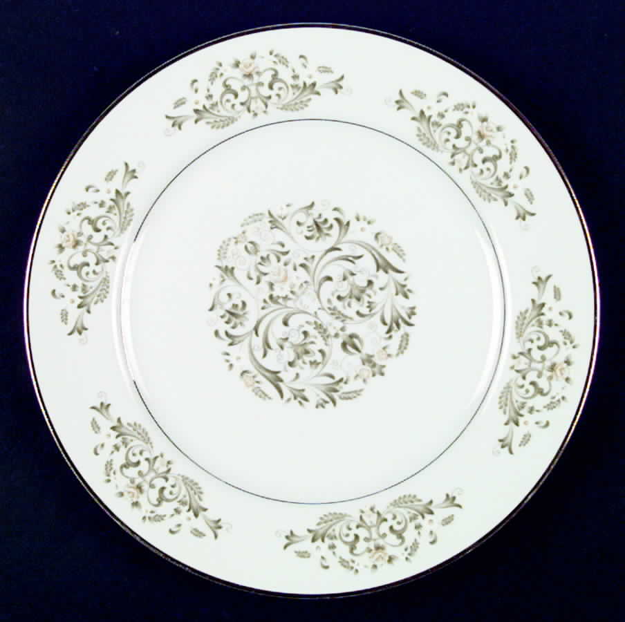 Golden Scroll Dinner Plate by International-1