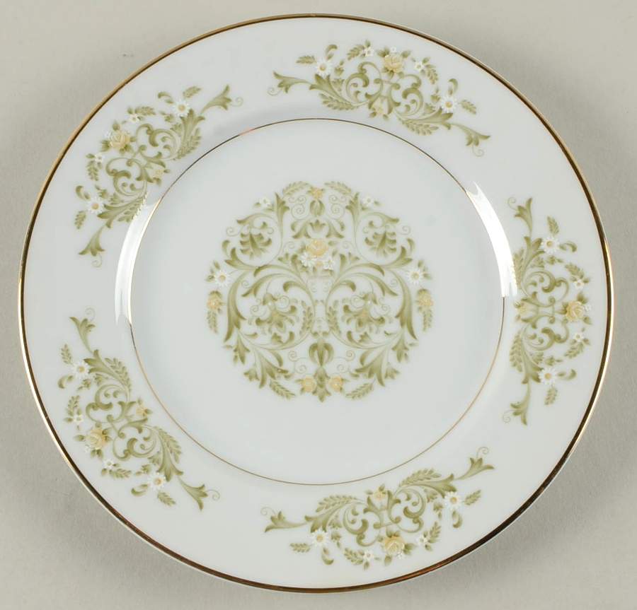 Golden Scroll Salad Plate by International-1
