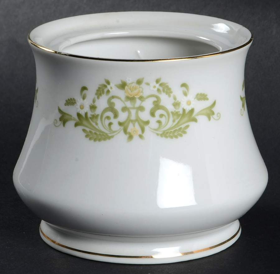 Golden Scroll Sugar Bowl No Lid by International-1