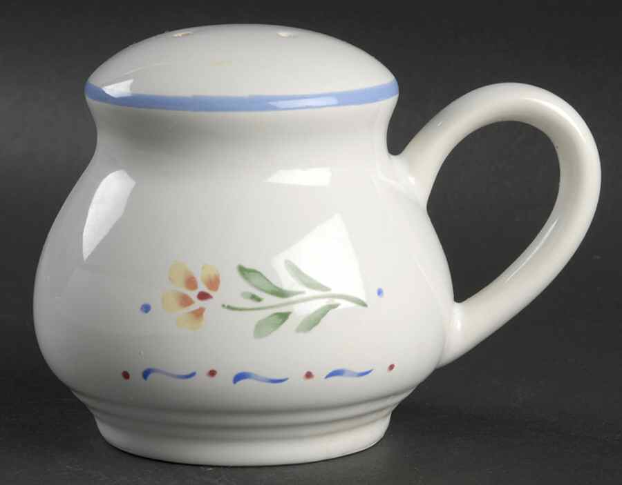 Greta (Coupe, Blue Trim) Oversized Salt Shaker by International-1