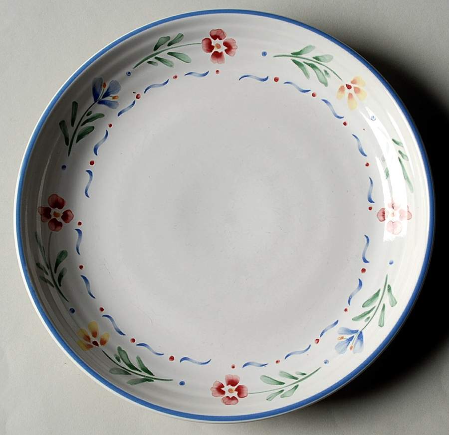 Greta (Coupe, Blue Trim) Salad Plate by International-1
