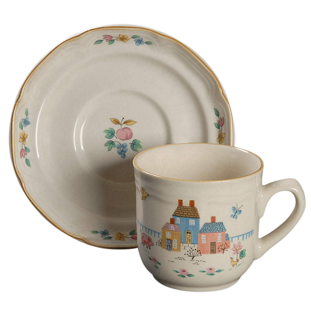 Heartland Flat Cup & Saucer Set by International-1