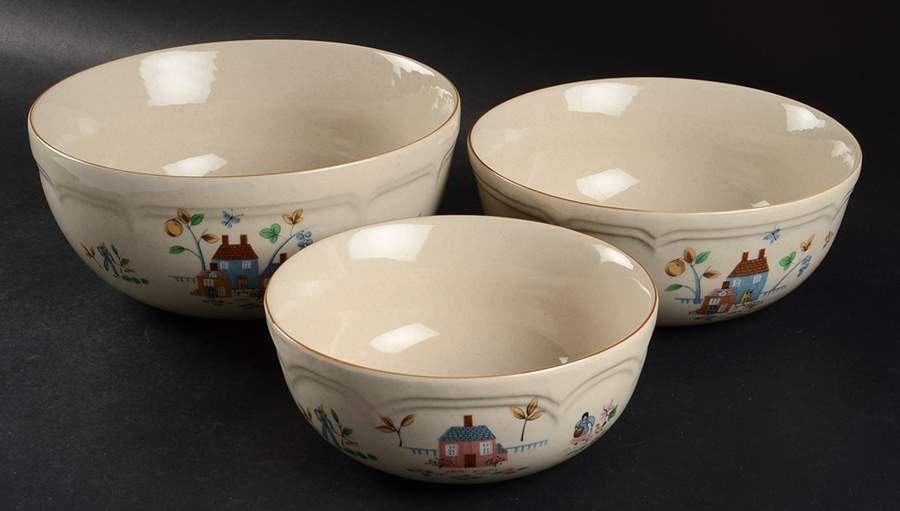 Heartland (3 Piece) Mixing Bowl Set by International-1