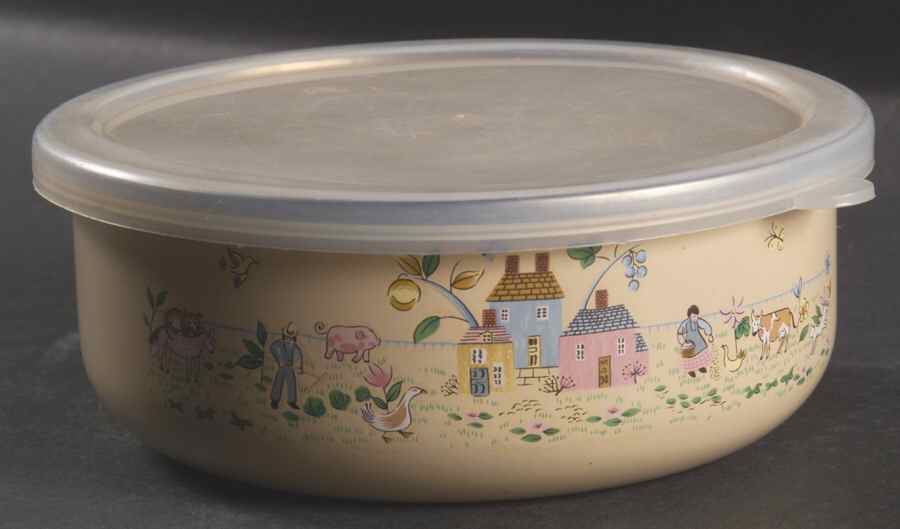Heartland Bowl-Metal 5 7/8"  with Plastic Lid by International-1