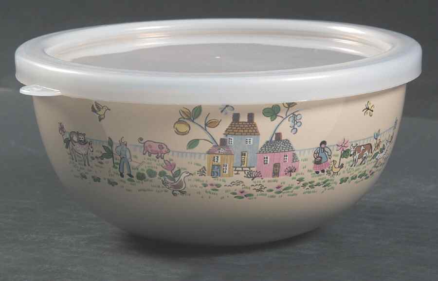 Heartland 5 3/4" Metal Bowl & Plastic Lid by International-1