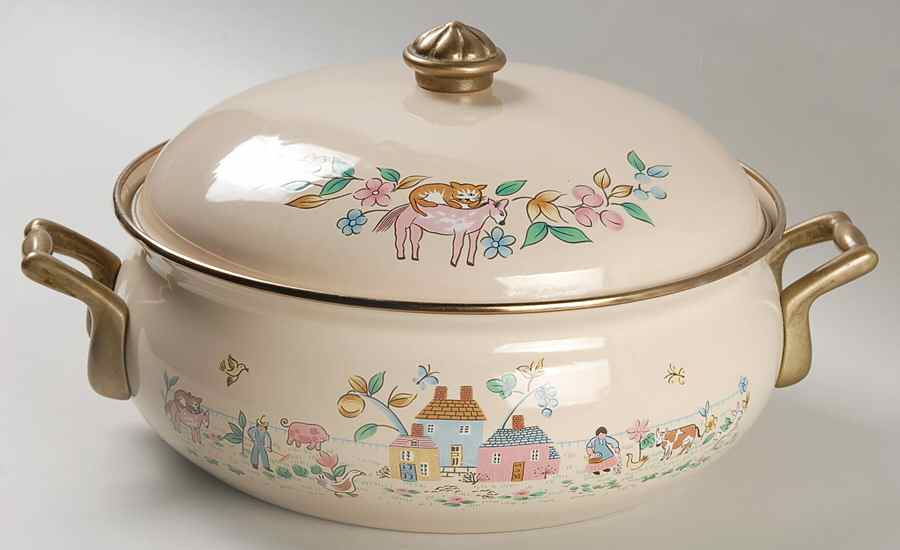 Heartland 4 Quart Metal Covered Casserole by International-1