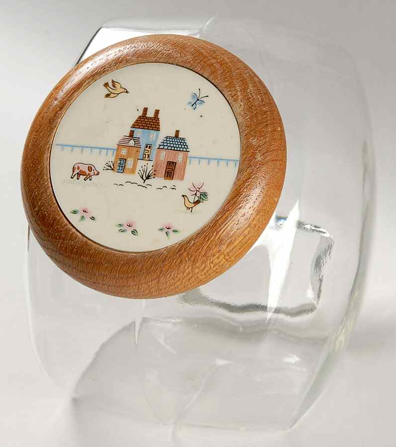 Heartland 6" Glassware Canister & Wood Lid by International-1