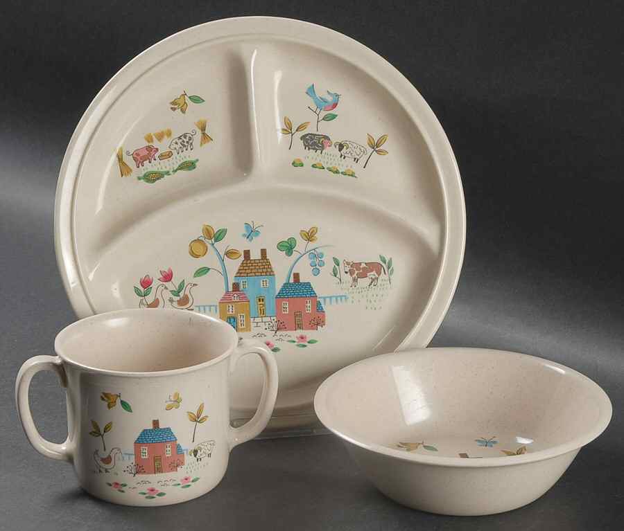 Heartland (3 Piece) Melmac/Melamine Child's Set by International-1