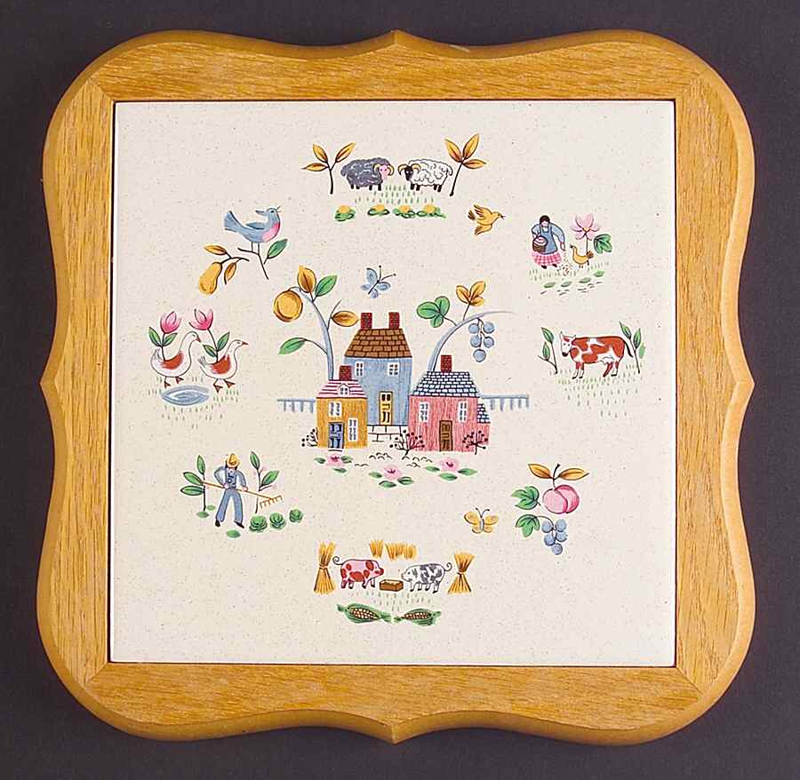 Heartland Wood Frame Trivet by International-1
