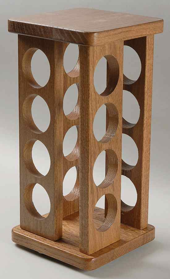 Heartland Wood Rack Spice/Lazy Susan for 17 Pc Set by International-1