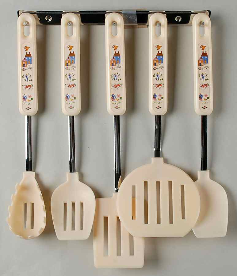 Heartland 6 Pc. Kitchen Utensil Set (Nylon W/Metal Holder) by International-1