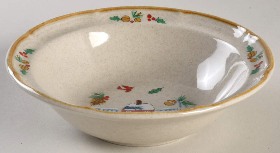 Heartland Christmas Rim Cereal Bowl by International-1