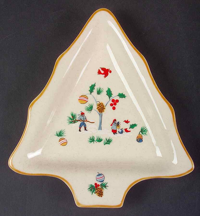 Heartland Christmas 1 Part Small Tree Shaped Dish by International-1