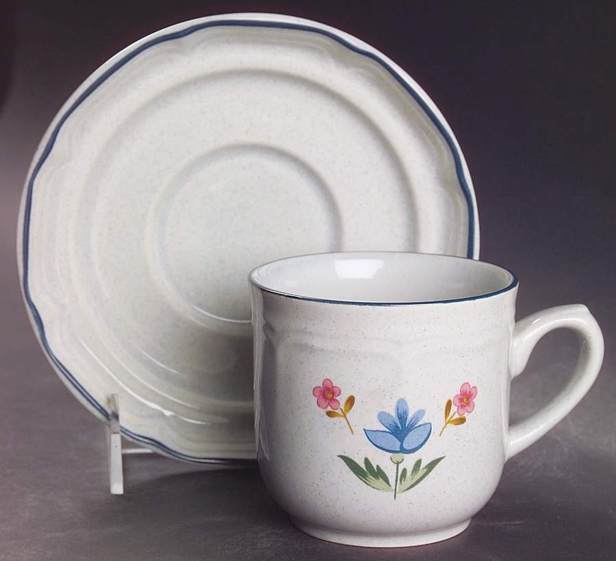 Heritage Flat Cup & Saucer Set by International-1