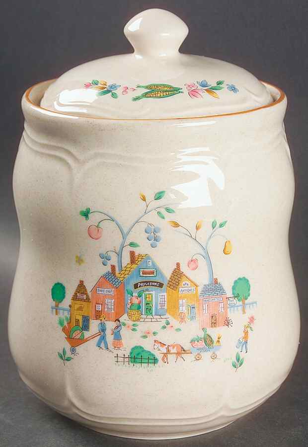 Heartland Village Large Canister & Lid by International-1