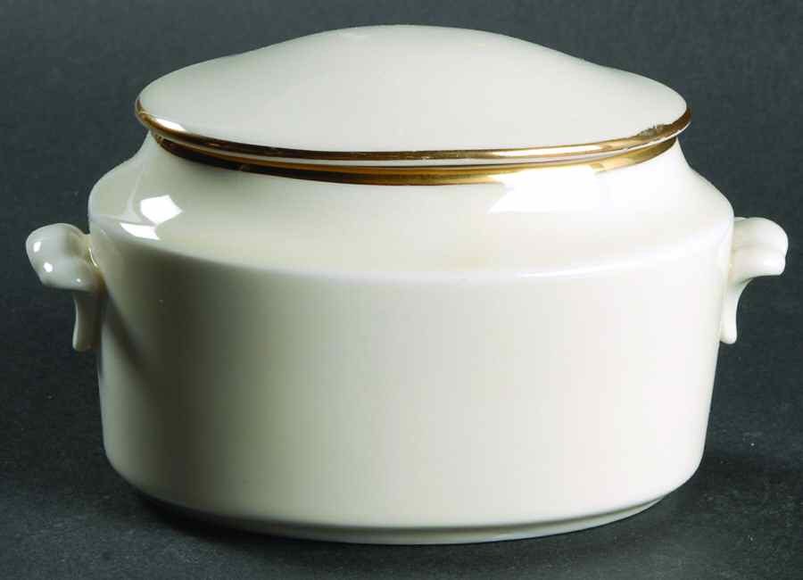 High Point (Ivory Background) Sugar Bowl & Lid by International-1