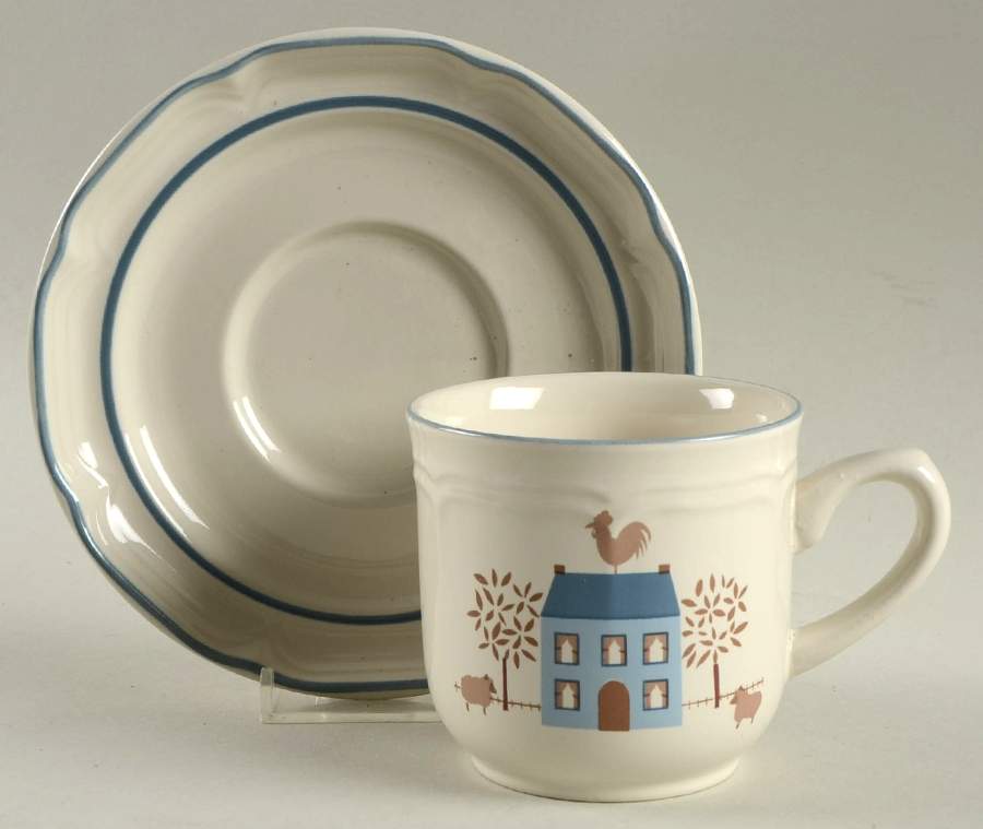 Homepride Flat Cup & Saucer Set by International-1