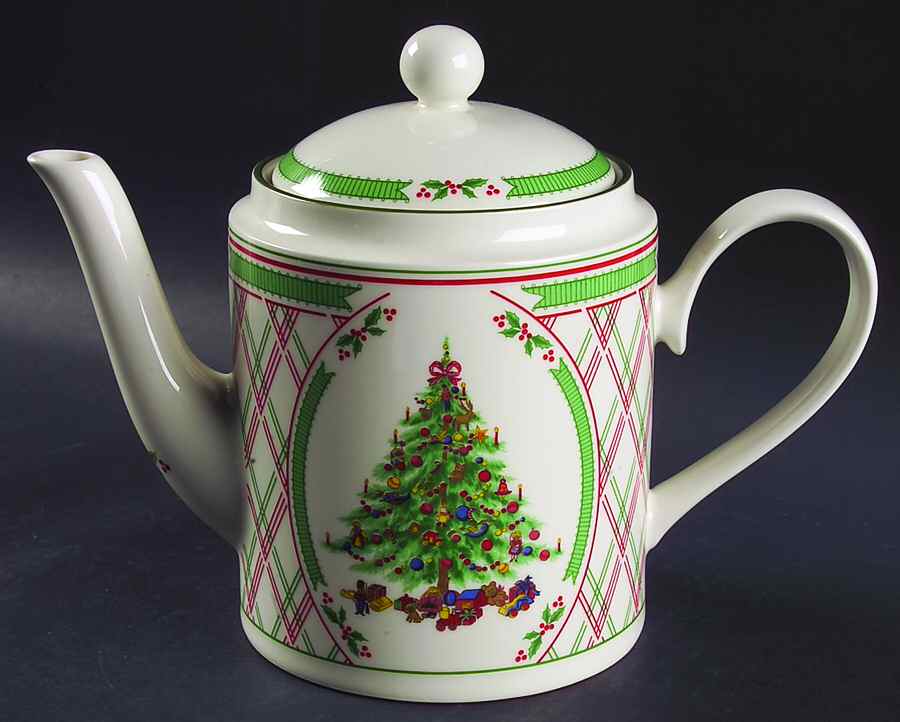 Holly Ribbon Coffee Pot & Lid by International-1
