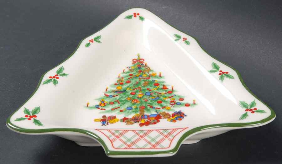 Holly Ribbon Open Candy Dish by International-1