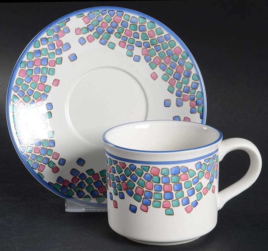 Ipanema Flat Cup & Saucer Set by International-1