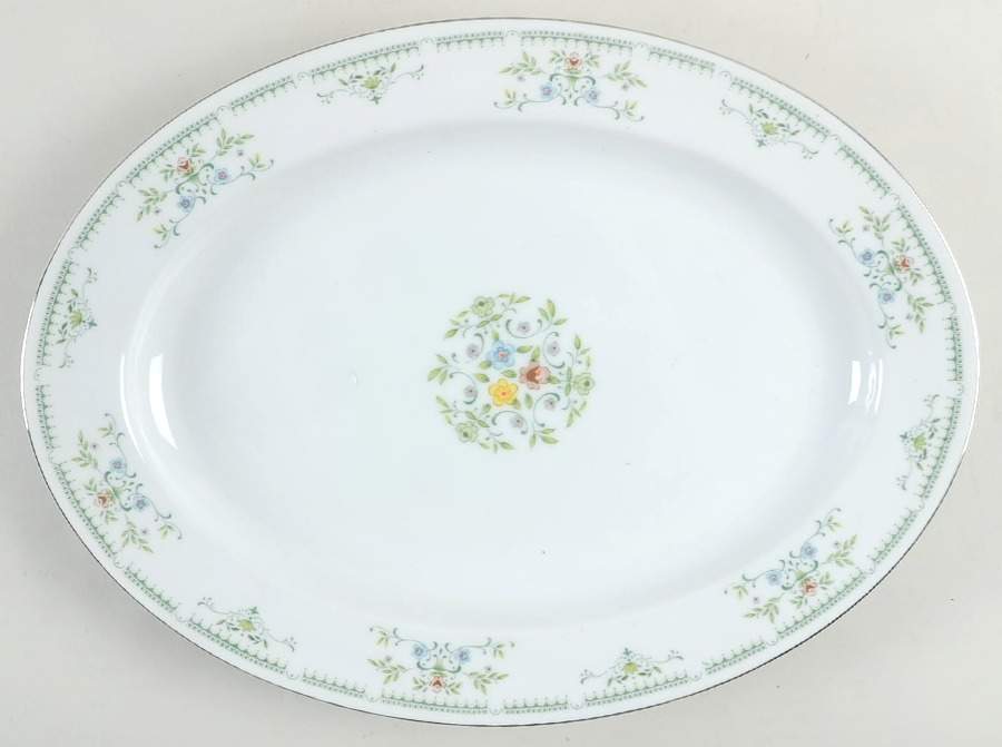 Juliet 14" Oval Serving Platter by International-1