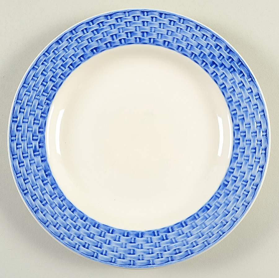 Lattice Cobalt Salad Plate by International-1