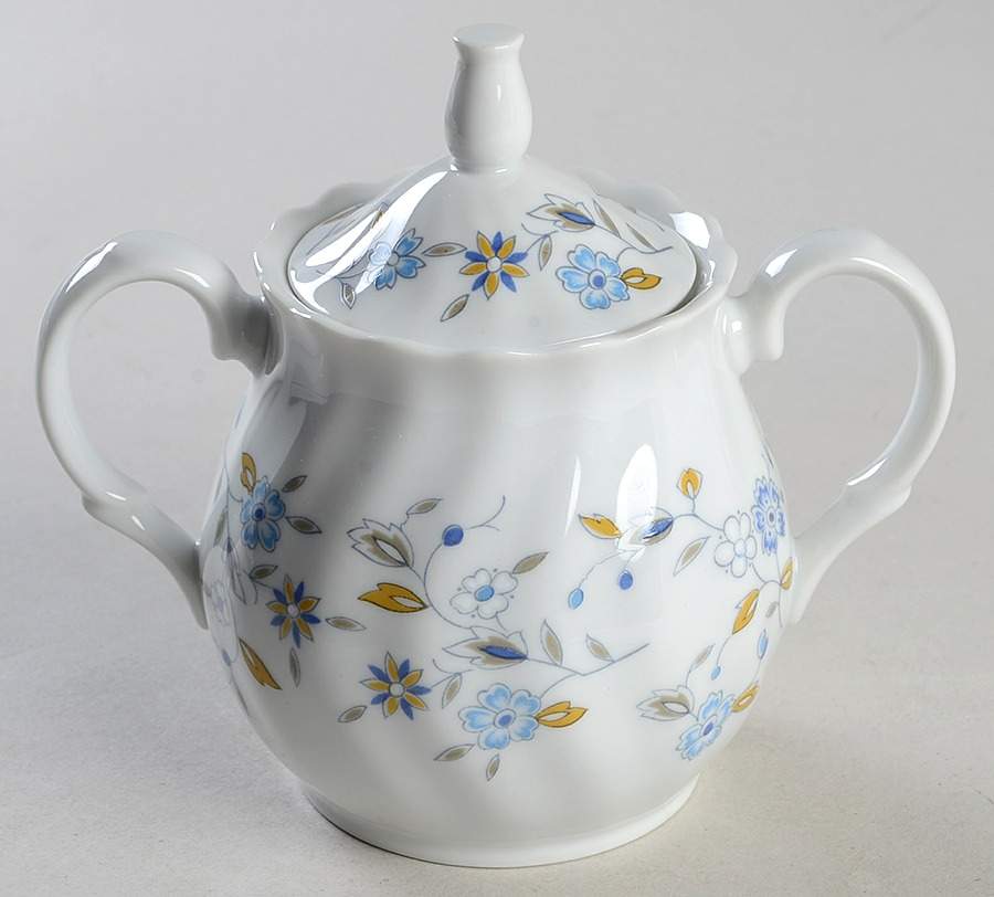 Leonia Sonnet Sugar Bowl & Lid by International-1