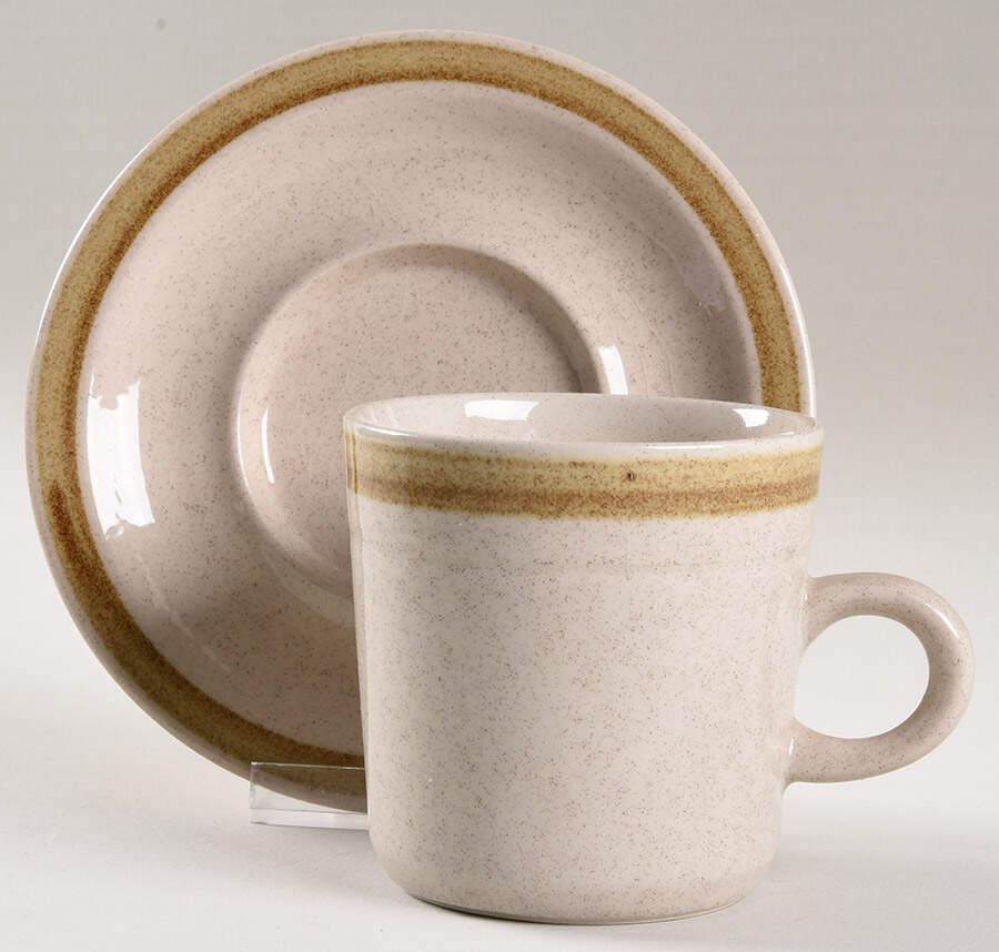 Linda Flat Cup & Saucer Set by International-1