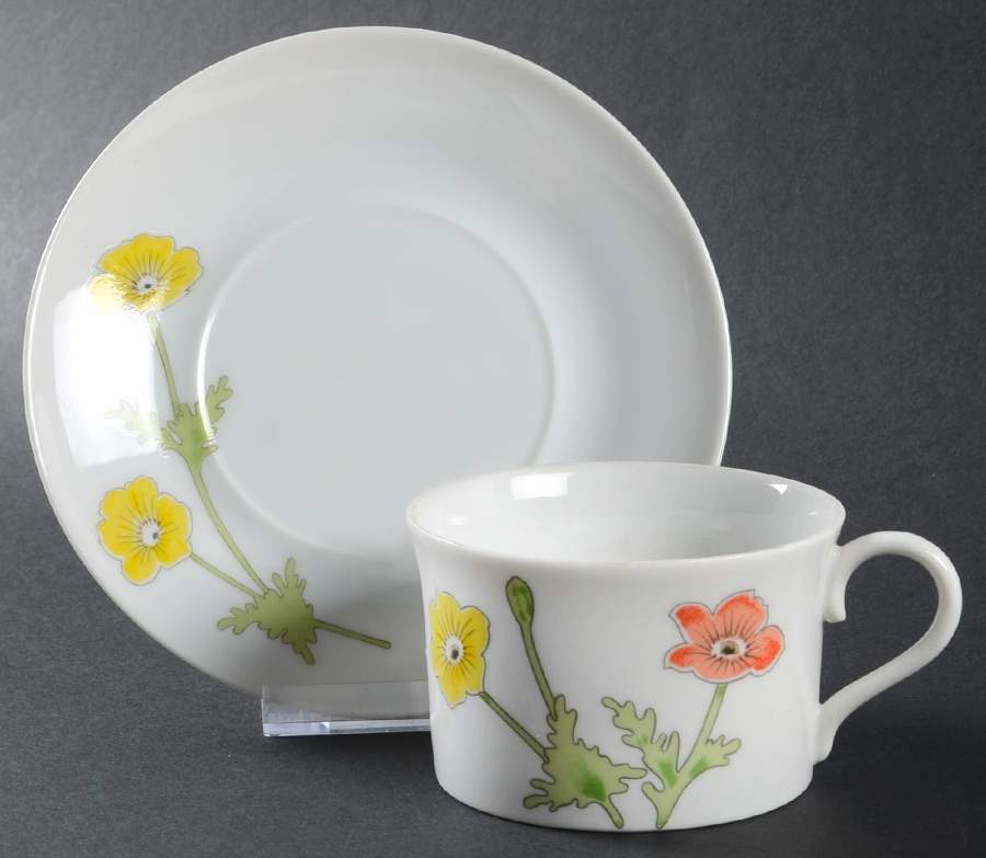 Lyric Flat Cup & Saucer Set by International-1