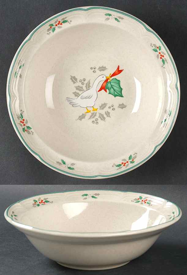 Marmalade Christmas Rim Cereal Bowl by International-1