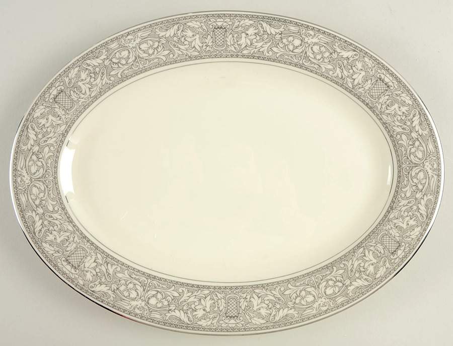 Manchester 14" Oval Serving Platter by International-1