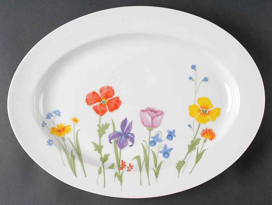 Marianne 14" Oval Serving Platter by International-1
